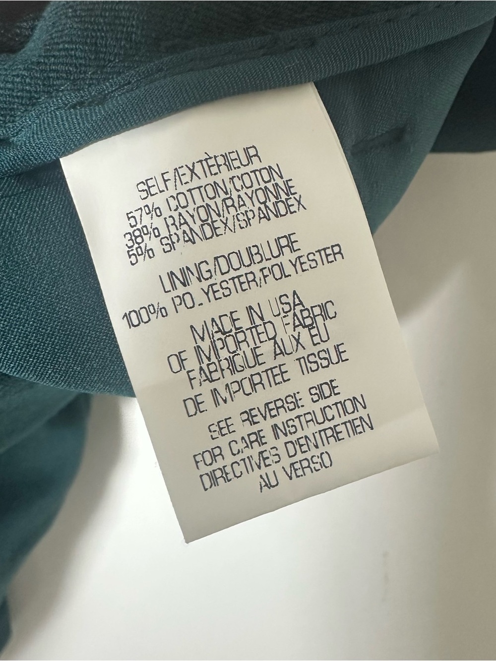 Theory NWT Testra 2 Bistretch Pants Julep Green Size 10 - Picture 9 of 9